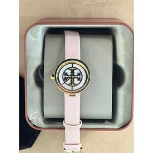 Tory Burch TBW4030 Reva Double Wrap Leather Strap Watch